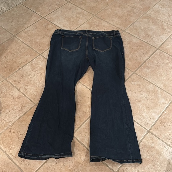 Torrid Luxe Slim Bootcut jeans woman's in a dark denim wash - Picture 5 of 14